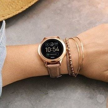 Smartwatch dameur med læderrem - Fossil Q 3.0 Touchscreen Smartwatch FTW6005