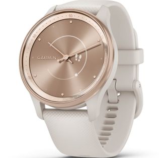 Garmin Vívomove Trend Peach Gold Stainless Steel Bezel with Ivory Case 010-02665-01