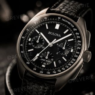 Bulova lunar pilot chronograph - Apollo 15 edition quartz ur med månelandings historie 45mm