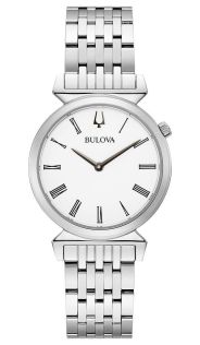 Bulova Regatta dameur med romerske tal og slank stålkasse | 96L275