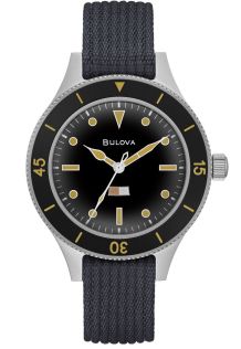 Historisk inspireret dykkerur fra Bulova med automatværk og marineindiktor - Archive Series MIL-SHIPS | 98A266