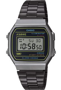 Retro Casio lommeregnerur i klassisk sort design | A168WEHB-1AEF