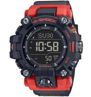 MUDMAN Solar G-SHOCK med triple sensor og rød rem | GW-9500-1A4ER