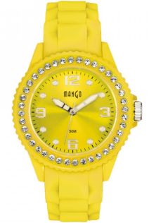 Dameur i gul med sten fra Mango - Mango Tutti Frutti A68346Y16P - LQ