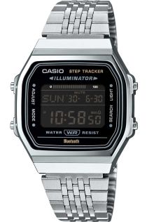 Casio Vintage Smart Step Counter Watch i sølv stål | ABL-100WE-1BEF