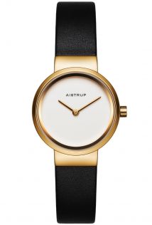 Feminint dameur med hvid urskive og gylden finish | AIW7604