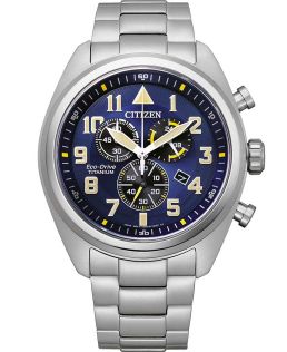 Citizen sportsur med Eco-Drive kronograf i Super Titanium | AT2480-81L