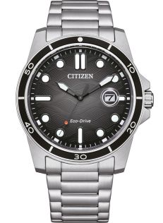 Citizen sportsur med Eco-Drive og dykkerdesign i rustfrit stål | AW1816-89E