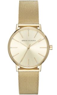 Elegant dameur i guldfarvet - Armani Exchange Lola AX5536