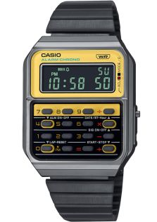 Casio CQ-1 Heritage lommeregnerur med gul skærm | CA-500WEGG-9BEF