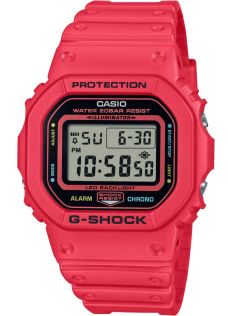 Rød G-SHOCK Energy Pack digitalur med lynskærm | DW-5600EP-4ER