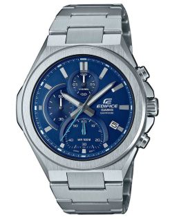 Premium safir chronograf i stål med blå urskive | EFB-700D-2AVUEF