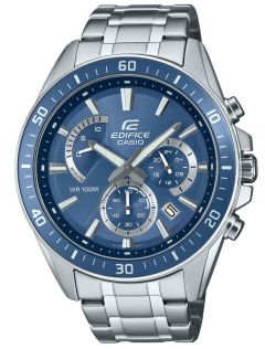 Chronograf med blå urskive og aluminiumsbezel | EFR-552D-2AVUEF