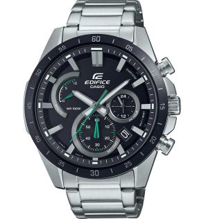 Chronograf med grøn accent og sort ionbelagt design | EFR-573DB-1AVUEF