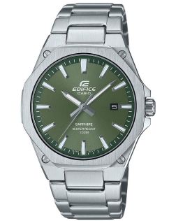Ultra-slankt Edifice grøn urskive ur med kun 7,8mm profil | EFR-S108D-3AVUEF