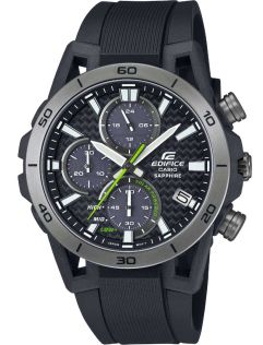 Edifice solcelledrevet kronograf med antirefleks og kulfiberdesign | EFS-S640PB-1AVUEF
