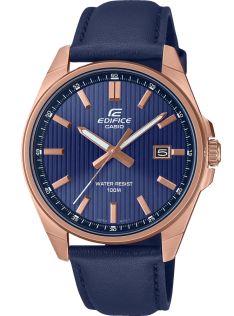 Robust Casio Edifice ur med blå urskive og selvlysende visere | EFV-150CL-2AVUEF