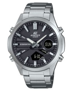 Casio Edifice med sort urskive og avanceret verdensur funktion | EFV-C120D-1AEF