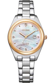 Citizen Eco-Drive Super Titanium dameur med diamanter | EW2606-87Y