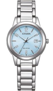 Citizen Eco-Drive dame ur med lyseblå urskive | FE1241-71L