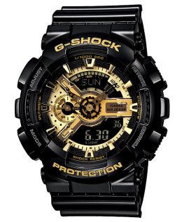 Sort og guldtonet G-Shock digitalur med luksuriøst design | GA-110GB-1AER
