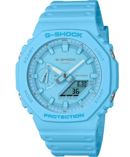 Miljøvenlig G-SHOCK "Casio" turkis Carbon Core Guard ur | GA-2100-2A2ER