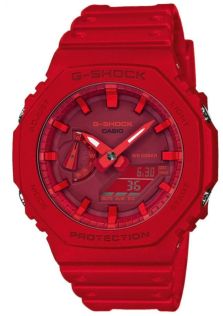Carbon Core G-Shock med markant rødt design | GA-2100-4AER