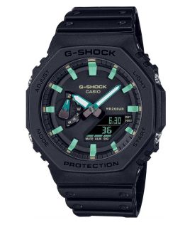 G-SHOCK Rusted Metal Series med digitalt og analogt display | GA-2100RC-1AER
