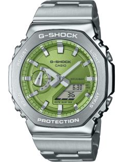 G-Steel G-SHOCK med grøn urskive og ottekantet bezel | GM-2110D-3AER