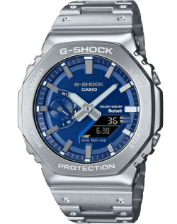 Blå dampaflejret G-SHOCK i fuldmetal med solenergi | GM-B2100AD-2AER