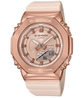 G-SHOCK Pink Gold Metal Series kompakt ottekantet ur 200M | GM-S2100PG-4AER