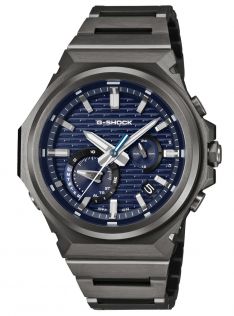 Casio Mens Solar Gunmetal Carbon Blue 44mm