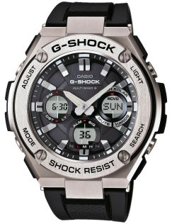 G-Steel G-Shock med solceller og stålrem | GST-W110-1AER
