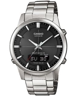 Radiostyret solur i rustfrit stål med safirglas og premium finish | LCW-M170D-1AER