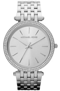 Smukt dameur i sølvfarvet med sten - Michael Kors Darci Sølvfarvet MK3190