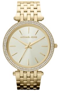 Michael Kors Ritz Chronograph Rose Gold Dial Steel Strap Watch for Women