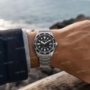 Citizen mekanisk herreur i stål med sort urskive 38mm