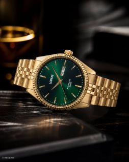 Lorus Mens Golden Green Automatic 42mm