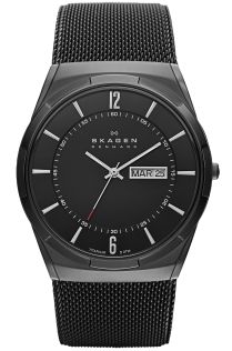 Sort Skagen ur til mænd - Skagen Melbye Aktiv SKW6006