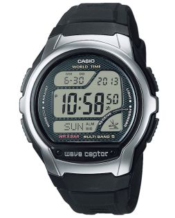 Multi-Band Wave Ceptor digitalur med verdens tidszoner | WV-58R-1AEF