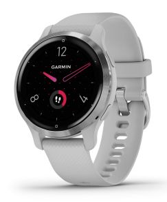 Garmin Venu 2S Silver Stainless Steel Bezel with Mist Gray Case 010-02429-12