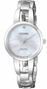 Citizen L Collection dameur med perlemor urskive og diamant indeks | EM0430-85N