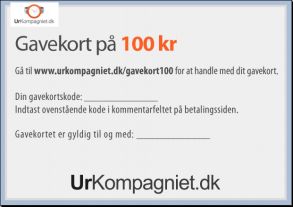 100 kroners gavekort til UrKompagniet.dk