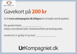 200 kroners gavekort til UrKompagniet.dk
