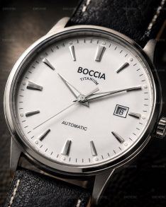 Boccia automatisk herreur i titanium 41mm