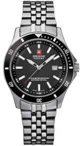 Schweizisk dameur med safirglas i klassisk design - Swiss Military Hanowa Flagship Lady 06-7161.7.04.007