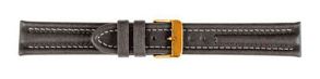Falkenlund Deluxe Beco 18mm Watch Strap Arizona Sport Stainless Grey Gold Buckle 6821418G