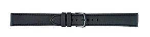 Falkenlund Deluxe Beco Watch Strap Soft Nappa XL Black Calf Leather 18mm Black Buckle 692118