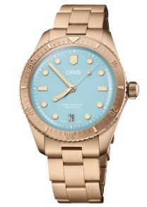 Oris Divers 65 Bronze Date Cotton Candy Stainless 01 733 7771 3155-07 8 19 15