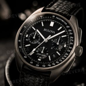 Bulova lunar pilot chronograph - Apollo 15 edition quartz ur med månelandings historie 45mm